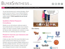 Tablet Screenshot of buyersynthesis.com